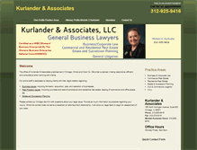 Tablet Screenshot of kurlanderlaw.com